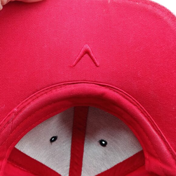 Callaway Golf Red Baseball Hat Adjustable Size Colorblock Red & Black - Picture 6 of 7